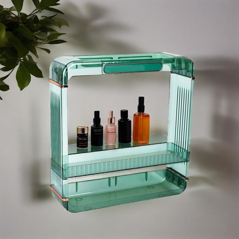 现代透明立式收纳架