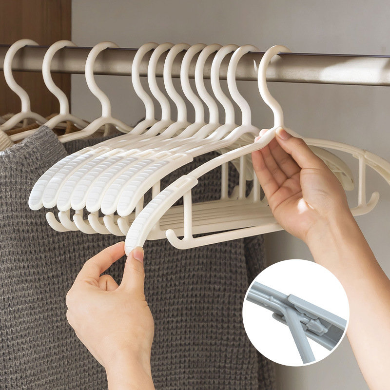 家用硅胶防滑伸缩衣架