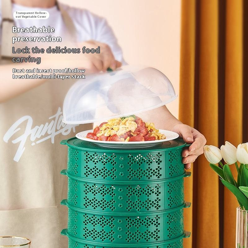 镂空防蚊剩菜收纳架