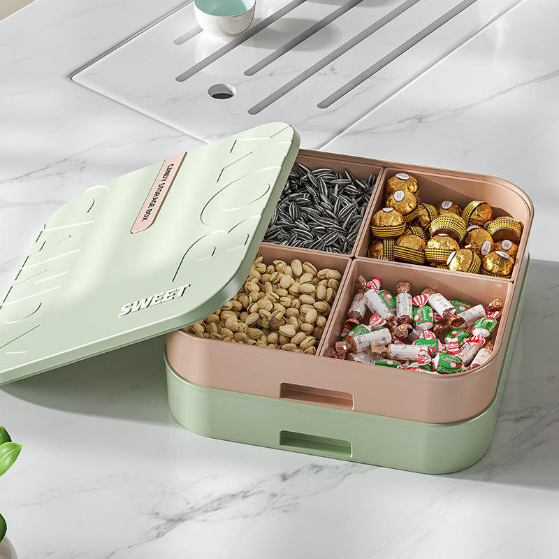 多层糖果盘单双层收纳盒