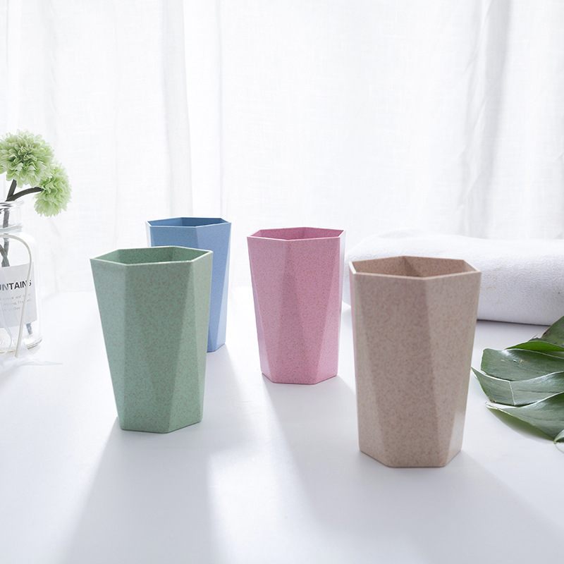 加厚菱形刷牙杯