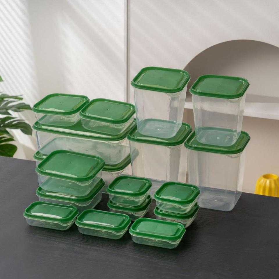 家用塑料食品储存盒套装