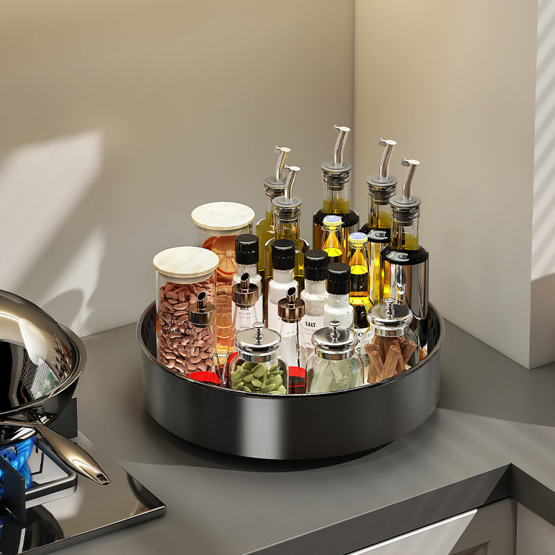 旋转式可调节香料储物盒