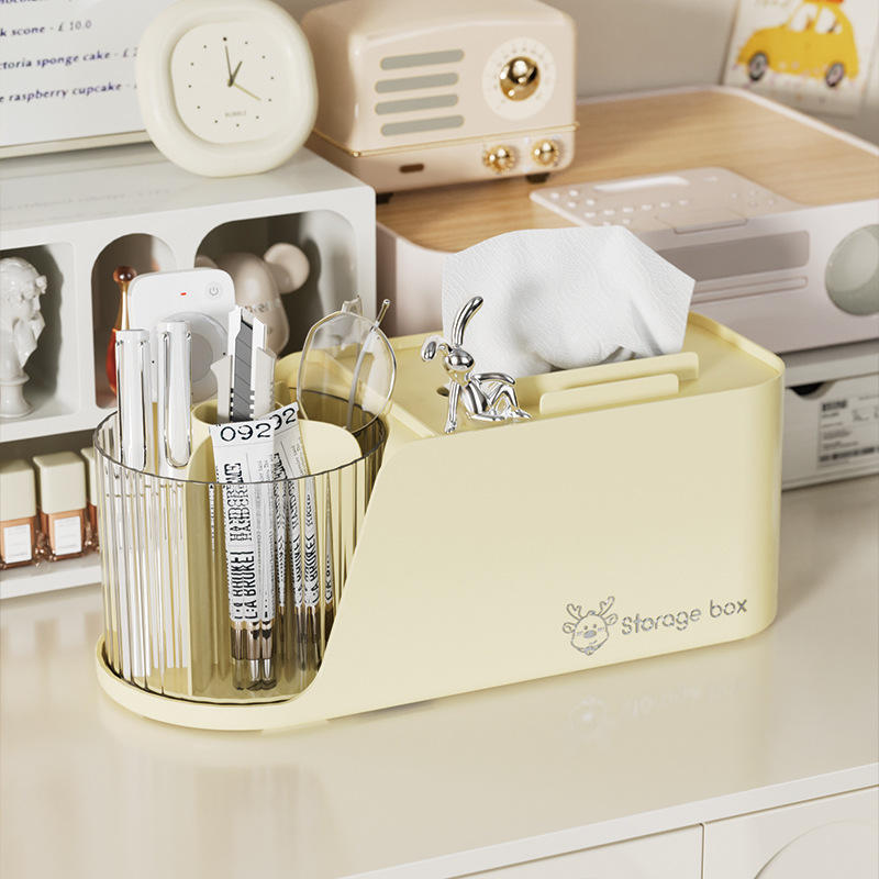 家用办公桌面纸巾收纳盒