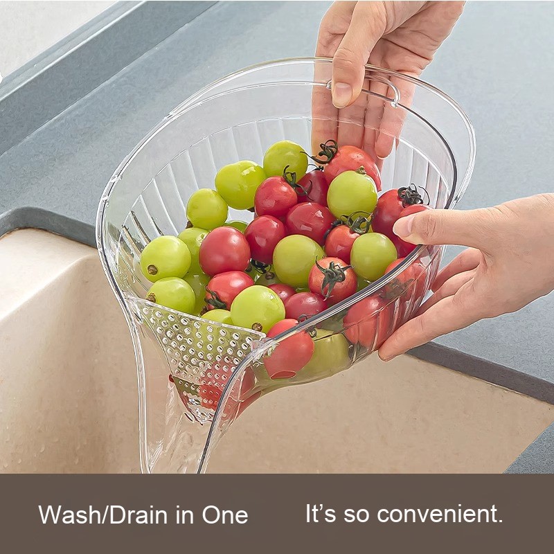 带嘴厨房沥水篮