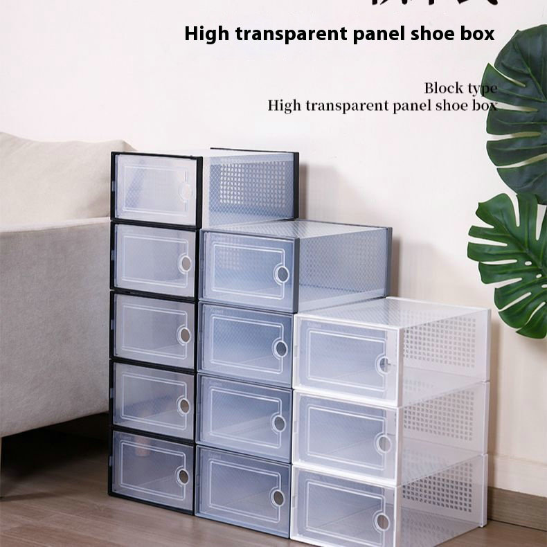 简易加厚透明防尘鞋架