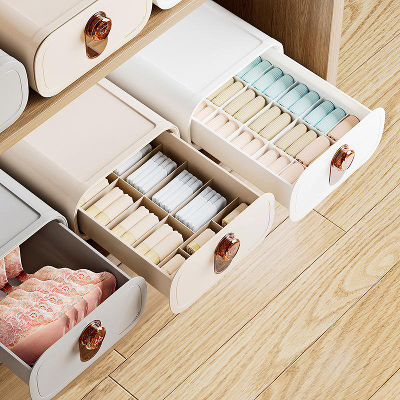 PP塑料抽屉式内衣收纳盒