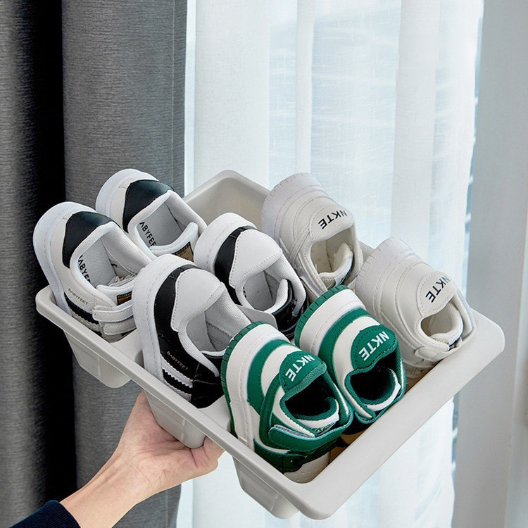 塑料单层悬挂式鞋架