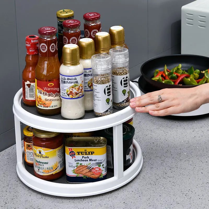 厨房多层旋转调料架